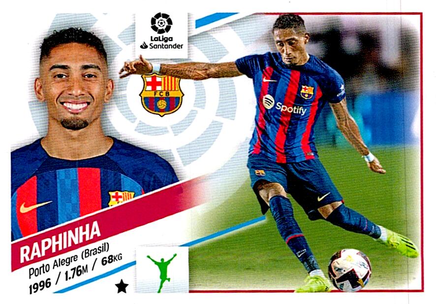 Cromo Liga Este 2022/2023 RAPHINHA ULTIMO FICHAJE Nº17 SEGUNDA EDICION