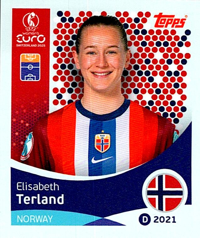 TOPPS WOMEN´S EURO SWITZERLAND 2025 ELISABETH TERLAND Nº59