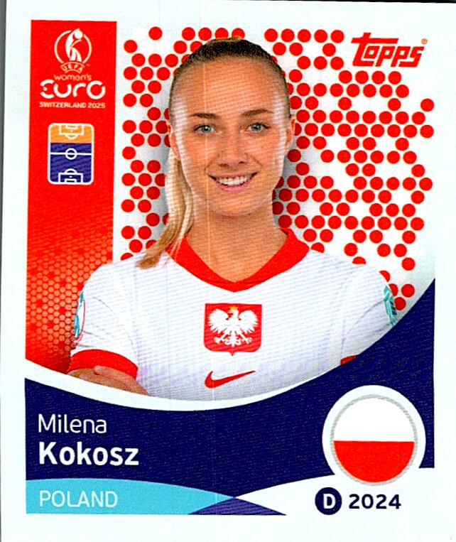 TOPPS WOMEN´S EURO SWITZERLAND 2025 MILENA KOKOSZ Nº203