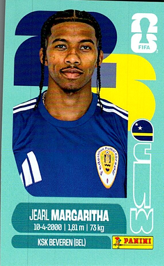 STICKERS FIFA WORLD CUP 2026 JEARL MARGARITHA NºCUW 16