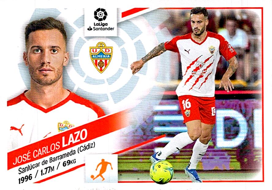 Cromo Liga Este 2022/2023 LAZO ALMERIA Nº14