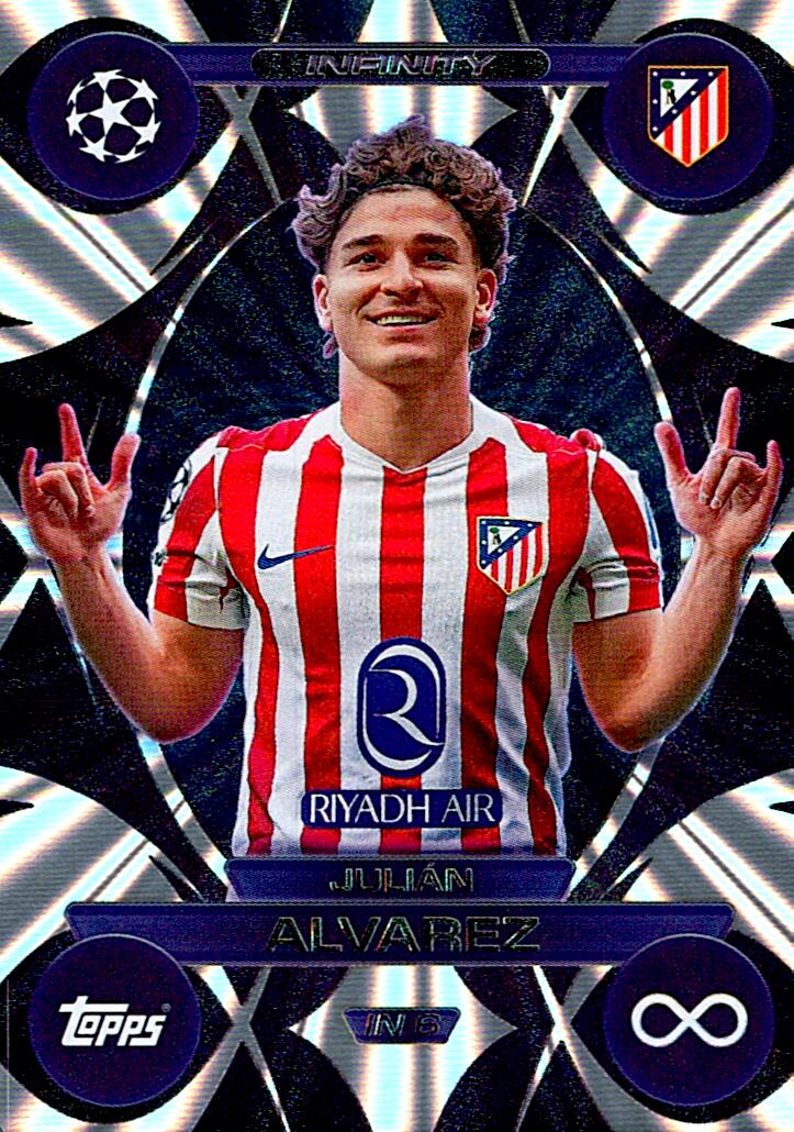 TOPPS MATCH ATTAX EXTRA 2025/26 JULIAN ALVAREZ INFINITY NºIN6