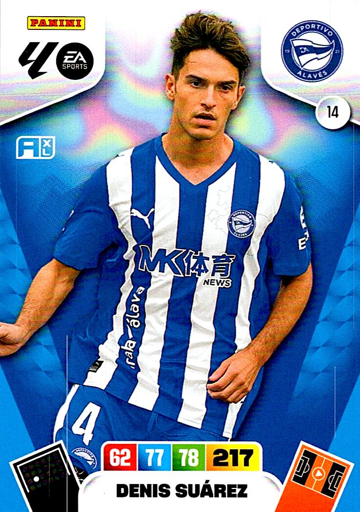 ADRENALYN LA LIGA 2025/2026 DENIS SUAREZ D. ALAVES Nº14