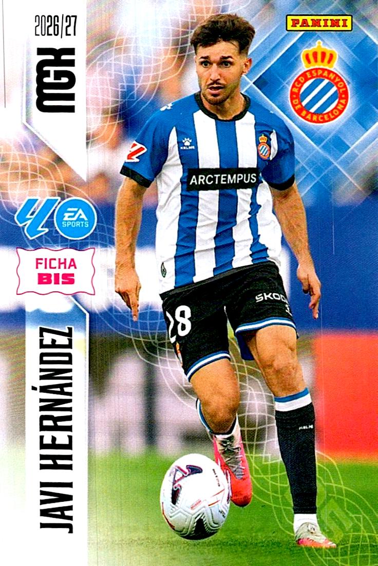 MEGACRACKS 2026/2027 JAVI HERNANDEZ FICHA BIS Nº175 BIS SEGUNDA EDICION