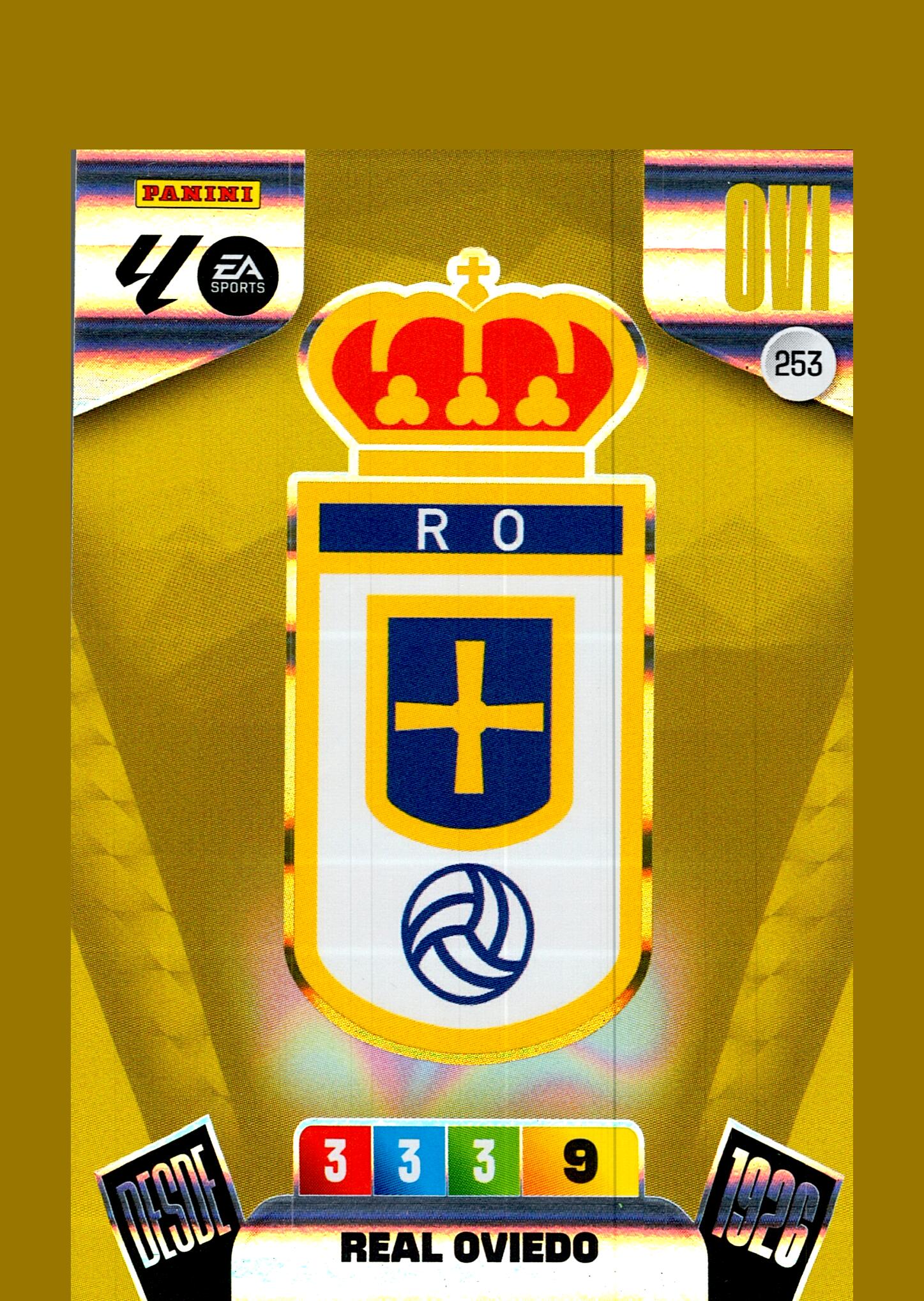 ADRENALYN LA LIGA 2025/2026 ESCUDO REAL OVIEDO Nº253