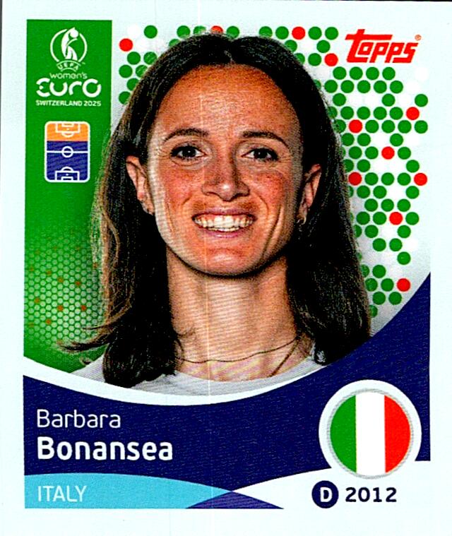 TOPPS WOMEN´S EURO SWITZERLAND 2025 BARBARA BONANSEA Nº155