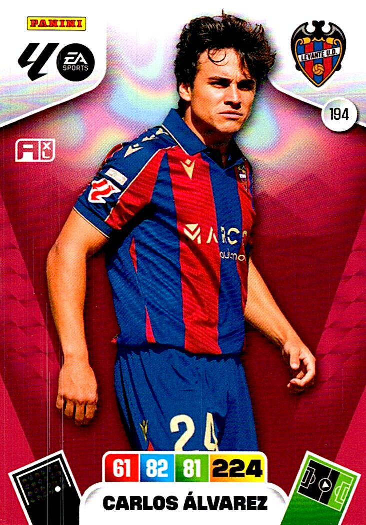 ADRENALYN LA LIGA 2025/2026 CARLOS ALVAREZ LEVANTE UD Nº194