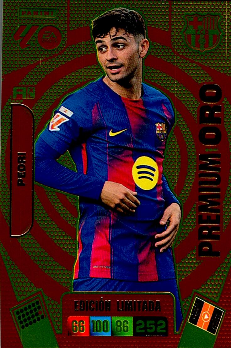 ADRENALYN LA LIGA 2025/2026 PEDRI REVELACION ORO EDICION LIMITADA