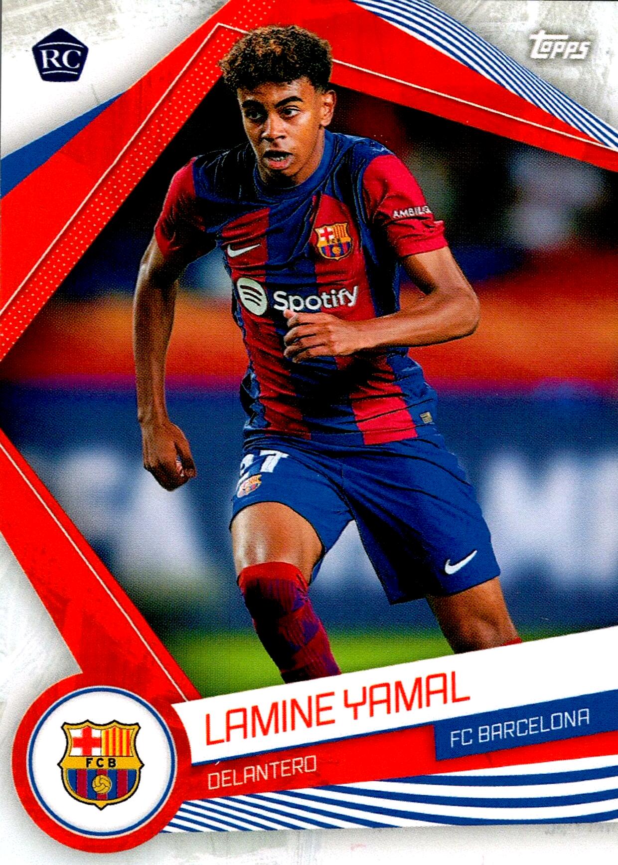 TOPPS FC BARCELONA LAMINE YAMAL NºBAR-17 ROOKIE
