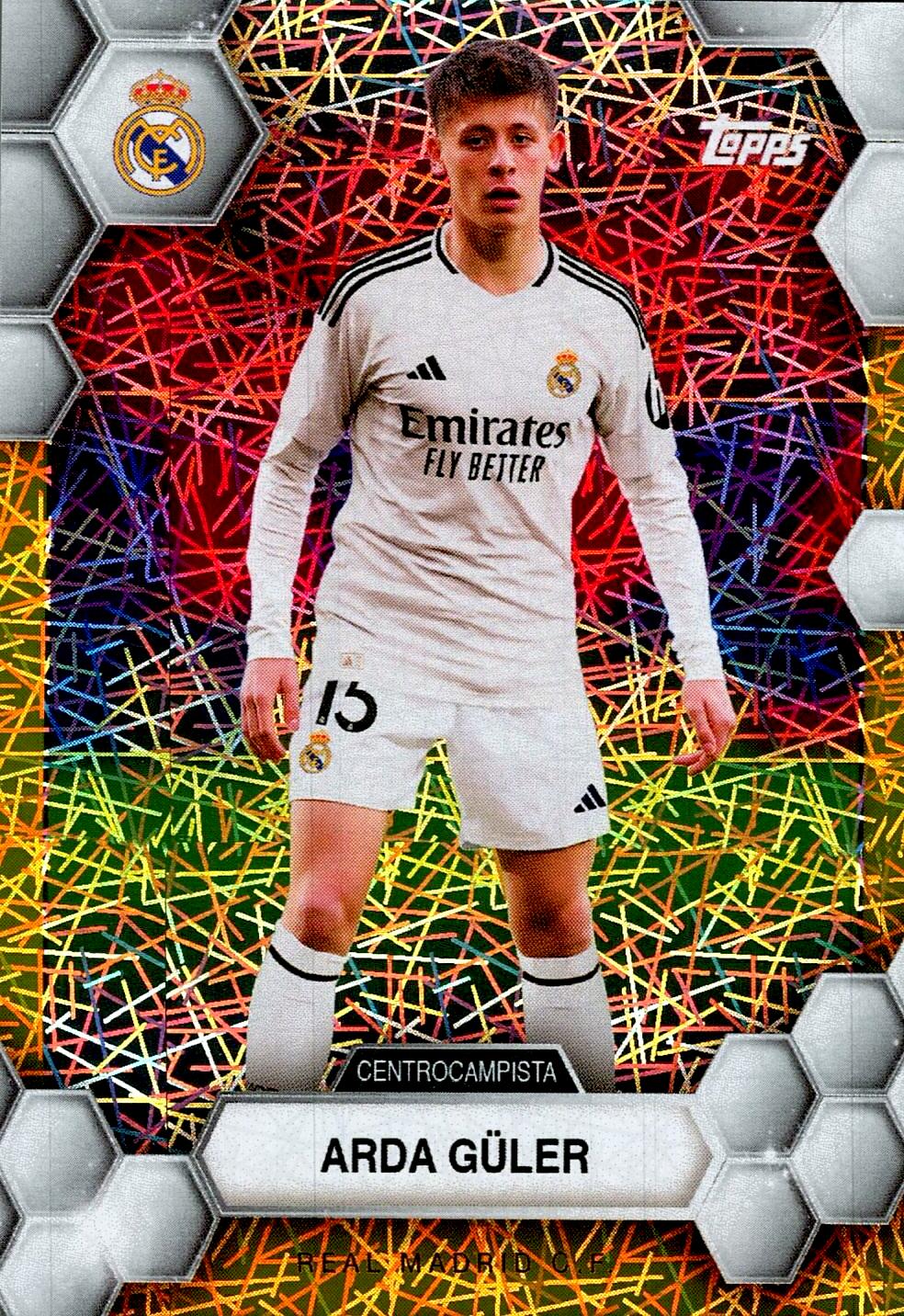 FAN SET REAL MADRID 2024/25 ARDA GÜLER ELECTRIC PARALLEL Nº16