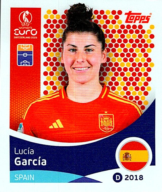 TOPPS WOMEN´S EURO SWITZERLAND 2025 LUCÍA GARCÍA Nº108