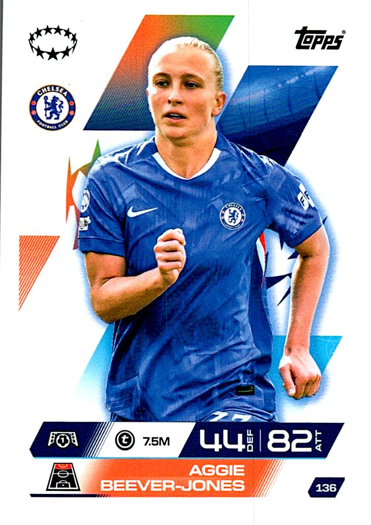 TOPPS MATCH ATTAX EXTRA 2025/26 AGGIE BEEVER-JONES Nº136