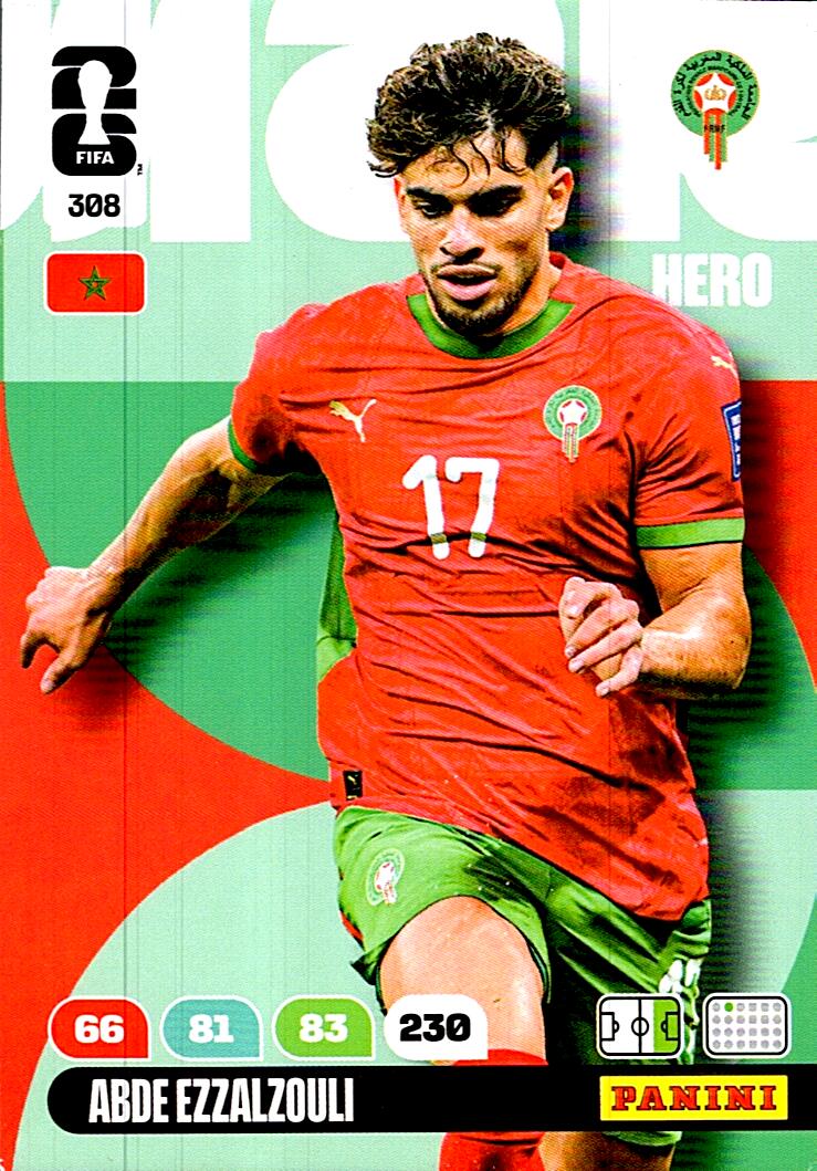 ADRENALYN WORLD CUP 2026 ABDE EZZALZOULI MOROCCO Nº308