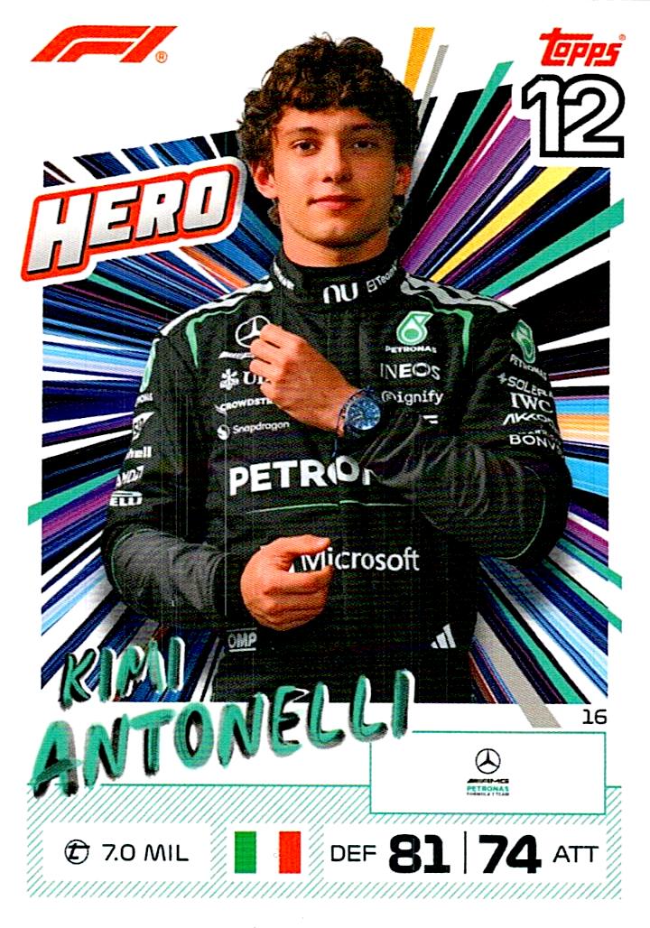 TURBO ATTAX FORMULA 1 2026 KIMI ANTONELLI Nº16