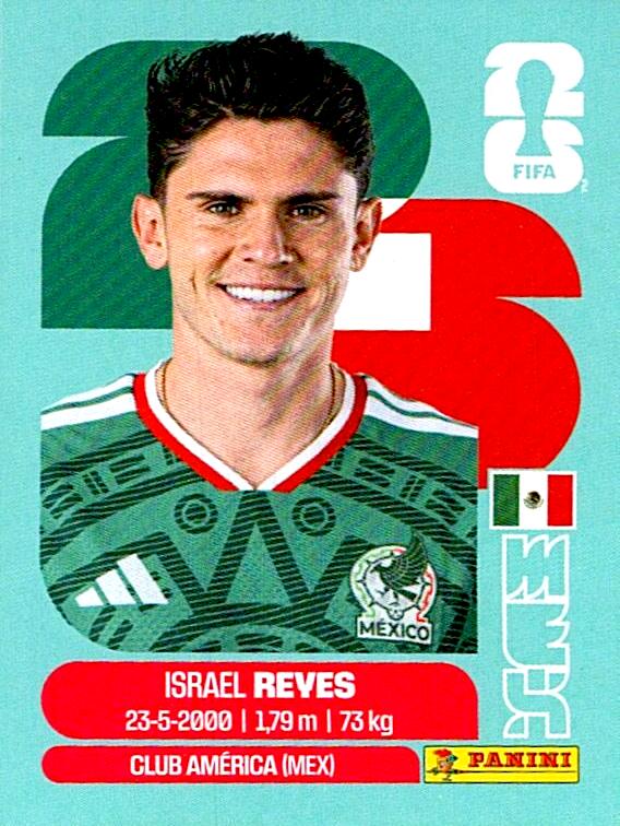 STICKERS FIFA WORLD CUP 2026 ISRAEL REYES NºMEX 7