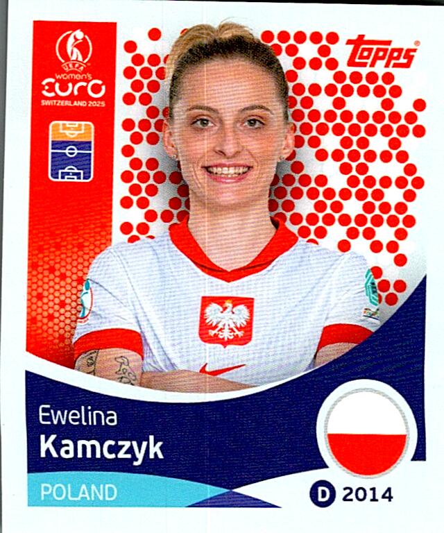 TOPPS WOMEN´S EURO SWITZERLAND 2025 EWELINA KAMCZYK Nº204