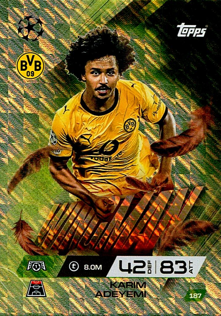 TOPPS MATCH ATTAX EXTRA 2025/26 KARIM ADEYEMI WINGMAN Nº187