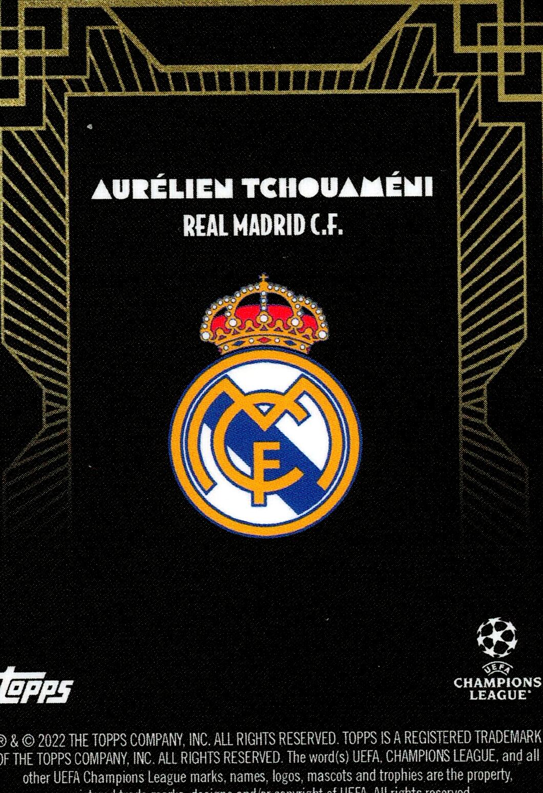 TOPPS DECO UEFA CHAMPIONS LEAGUE 2022/2023 - TCHOUAMENI BASE
