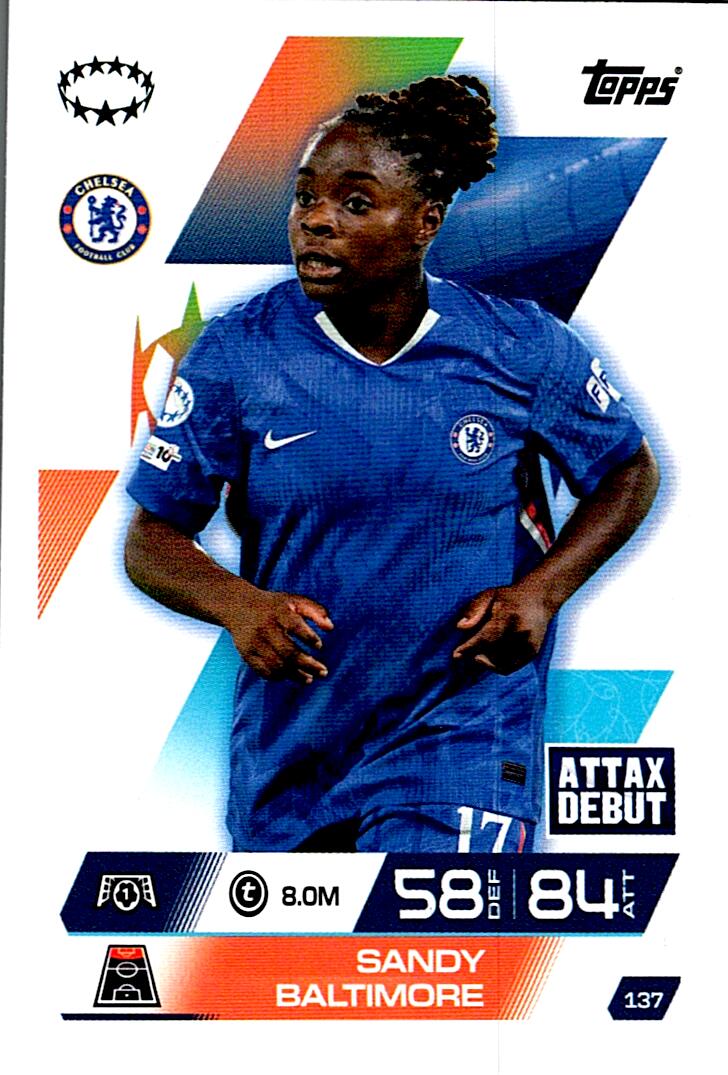 TOPPS MATCH ATTAX EXTRA 2025/26 SANDY BALTIMORE Nº137