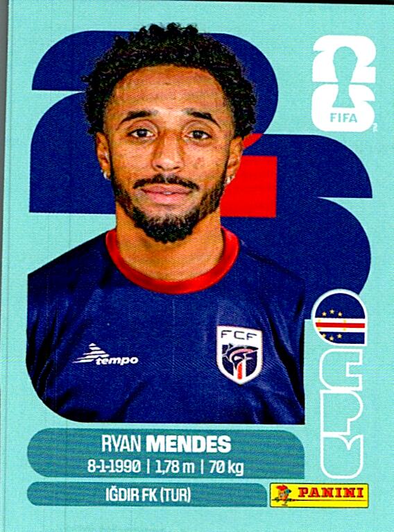 STICKERS FIFA WORLD CUP 2026 RYAN MENDES NºCPV 17
