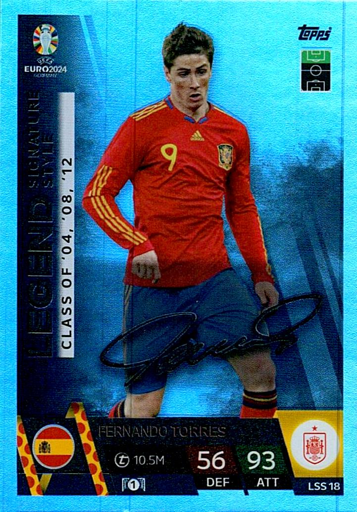 TOPPS MATCH ATTAX UEFA EURO 2024 FERNANDO TORRES SIGNATURE STYLE NºLSS18