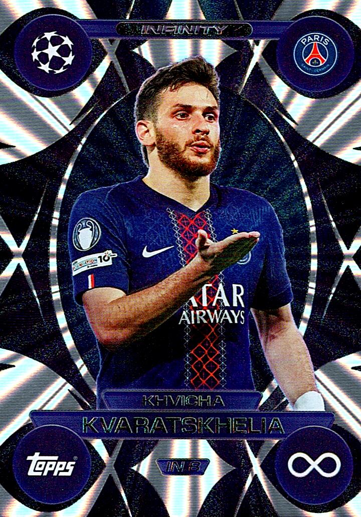 TOPPS MATCH ATTAX EXTRA 2025/26 KVARATSKHELIA INFINITY NºIN8
