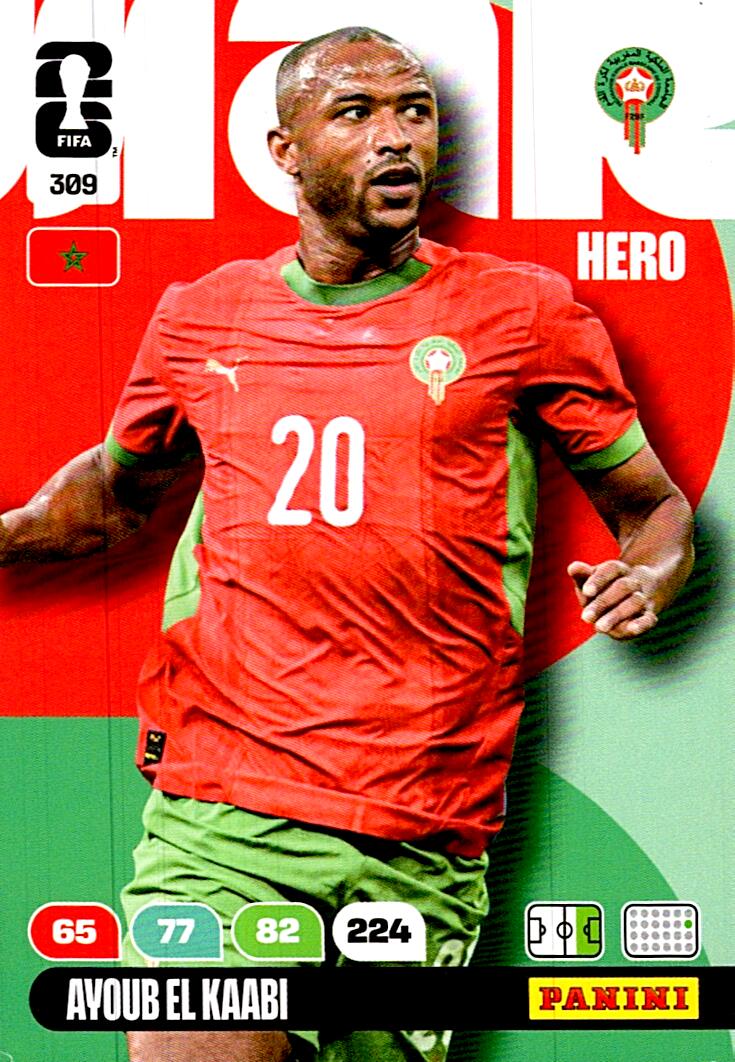 ADRENALYN WORLD CUP 2026 AYOUB EL KAABI MOROCCO Nº309