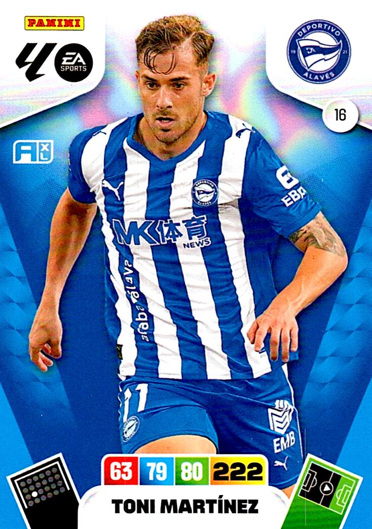 ADRENALYN LA LIGA 2025/2026 TONI MARTINEZ D. ALAVES Nº16