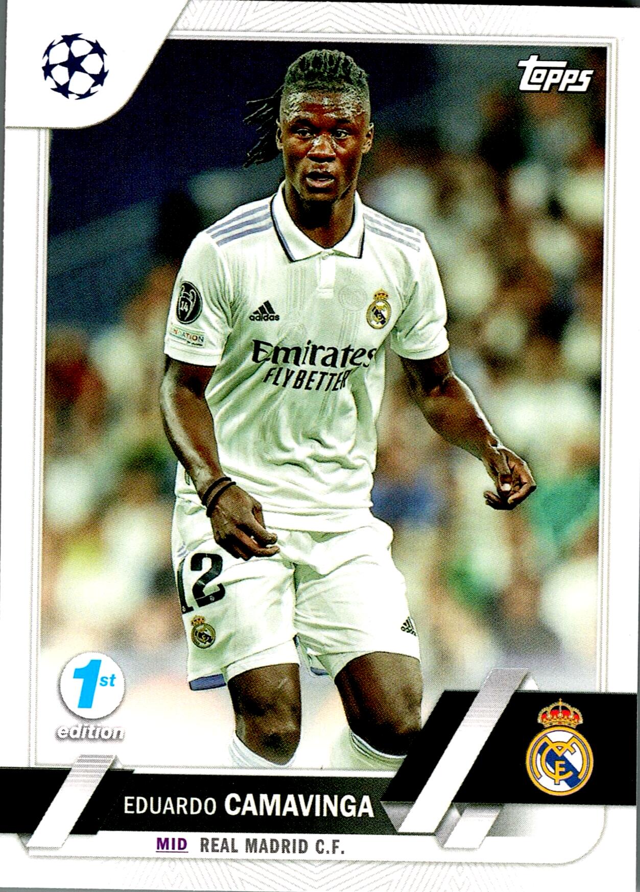 TOPPS UEFA CHAMPIONS LEAGUE 2022/2023 CAMAVINGA Nº12 1ST EDITION