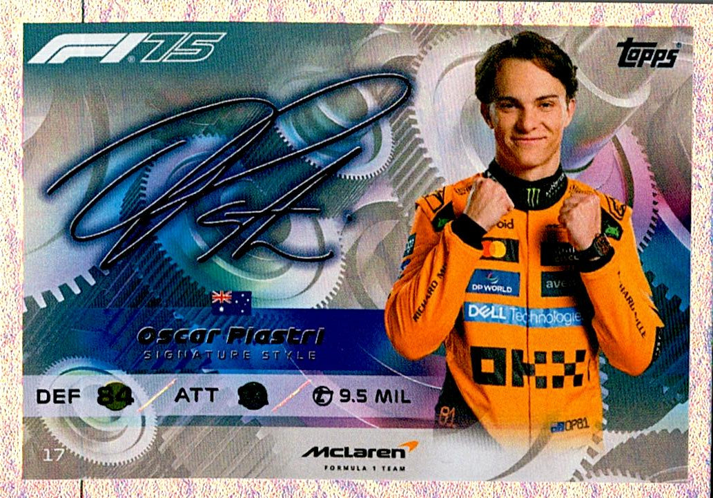 Turbo Attax 2025 OSCAR PIASTRI AUTO nº17