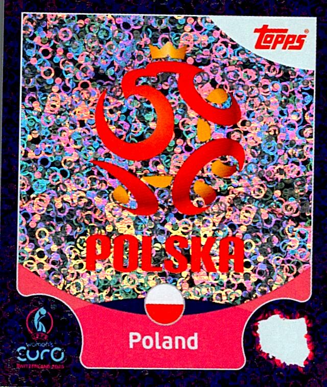TOPPS WOMEN´S EURO SWITZERLAND 2025 ESCUDO POLAND Nº17