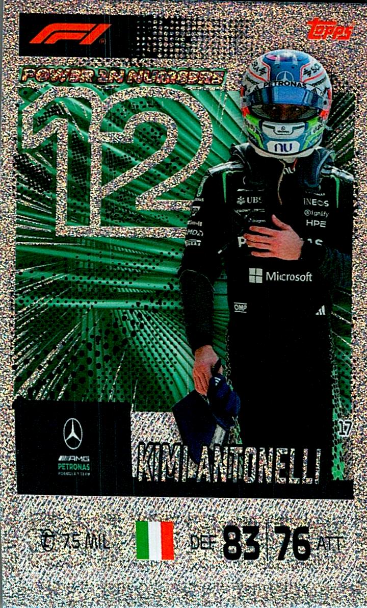TURBO ATTAX FORMULA 1 2026 KIMI ANTONELLI Nº17