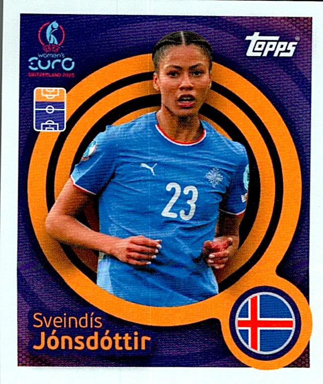 TOPPS WOMEN´S EURO SWITZERLAND 2025 SVEINDIS JONSDOTTIR Nº61