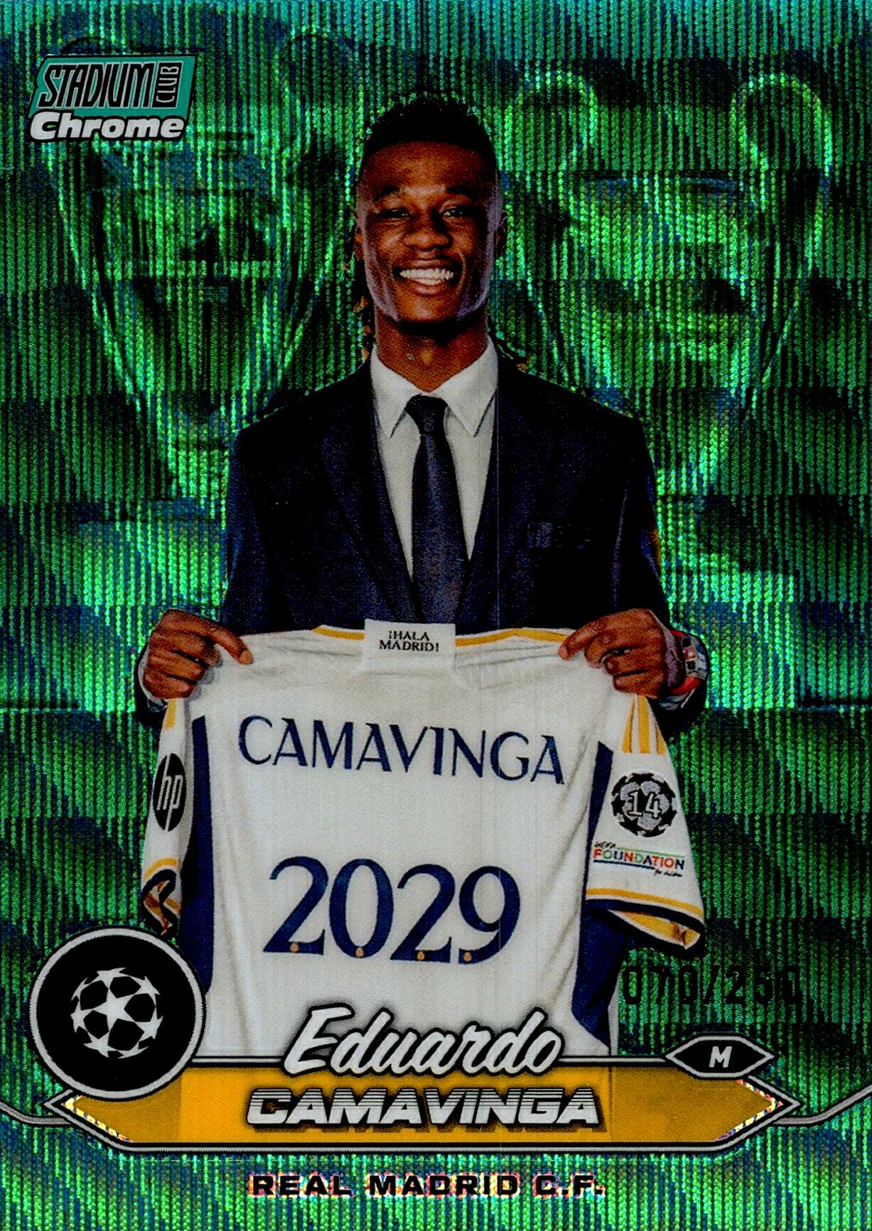 TOPPS STADIUM CHROME 2023/2024 CAMAVINGA Nº12 NUMERADA /250