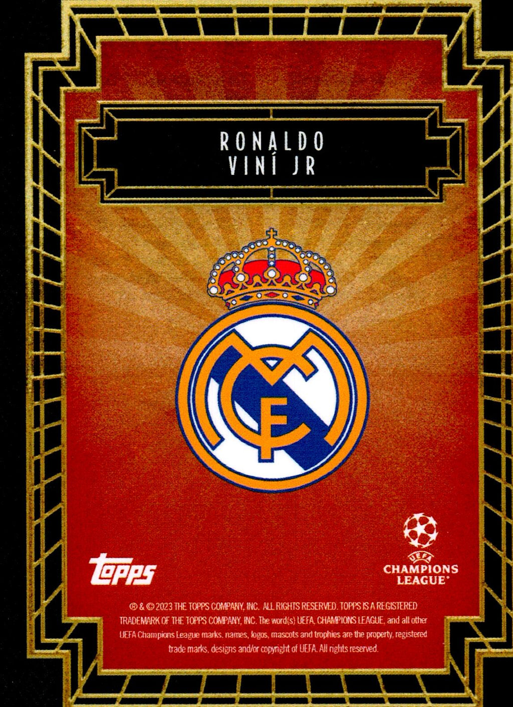 TOPPS DECO UCL 2022/2023 RONALDO & VINI JR