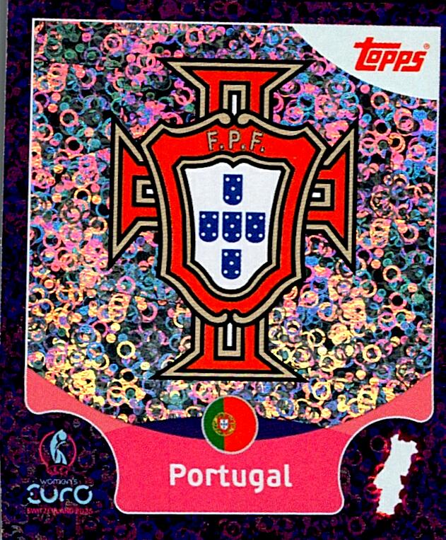 TOPPS WOMEN´S EURO SWITZERLAND 2025 ESCUDO PORTUGAL Nº18