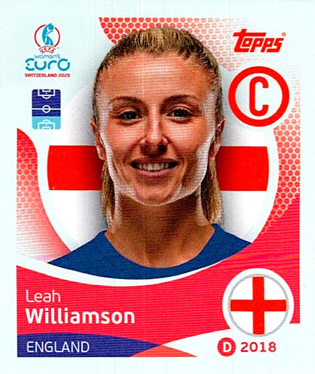 TOPPS WOMEN´S EURO SWITZERLAND 2025 LEAH WILLIAMSON Nº254