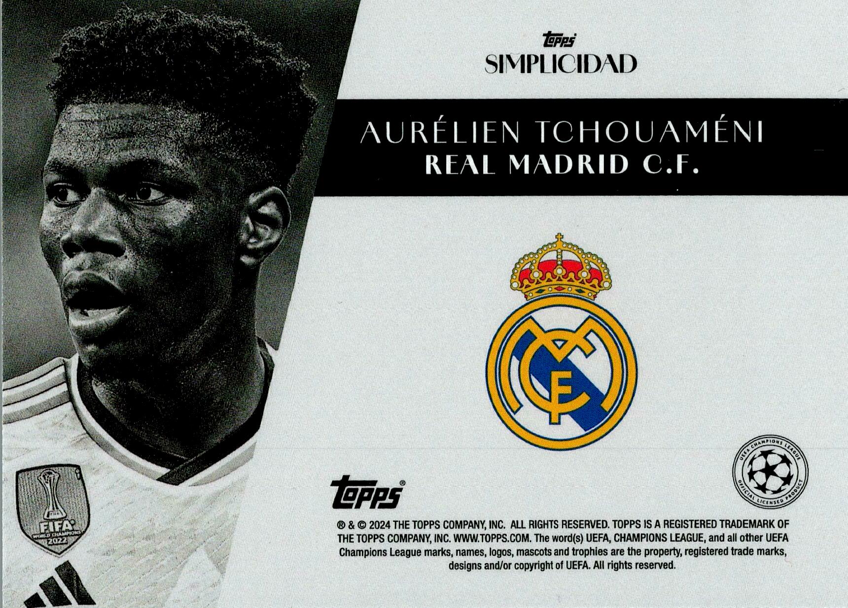 TOPPS SIMPLICIDAD UCL 2024 TCHOUAMENI