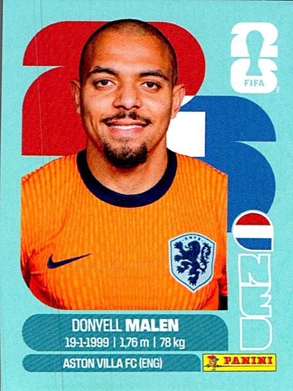 STICKERS FIFA WORLD CUP 2026 DONYELL MALEN NºNED 18