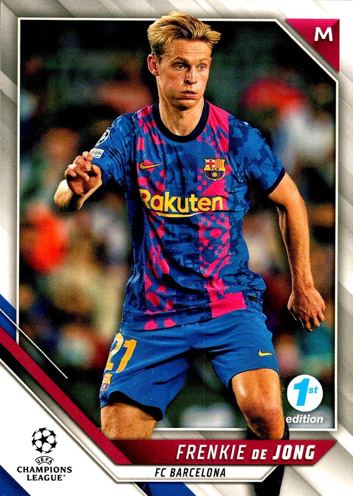TOPPS UEFA CHAMPIONS LEAGUE 2021/2022 FRENKIE DE JONG Nº8 1ST