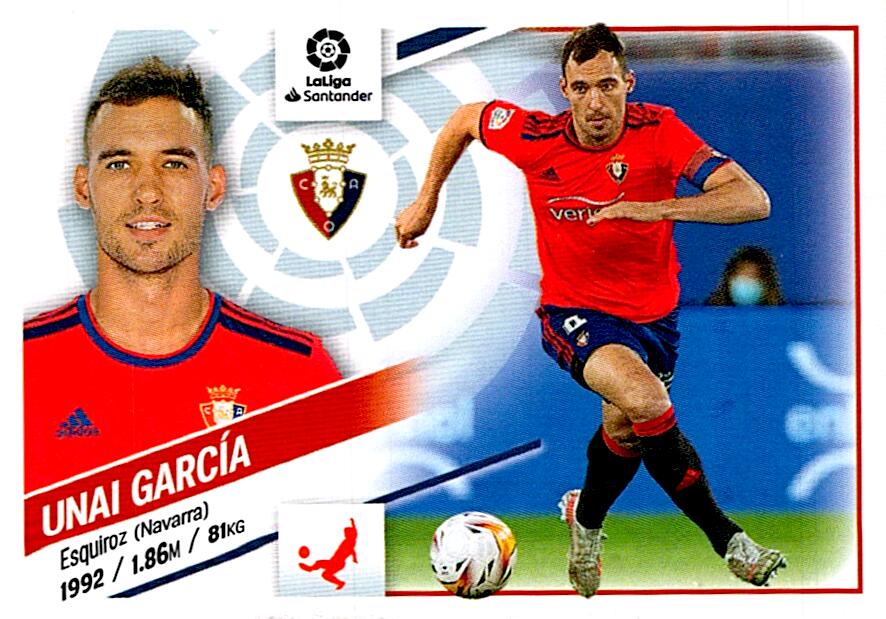 Cromo Liga Este 2022/2023 UNAI GARCIA CA OSASUNA Nº9A