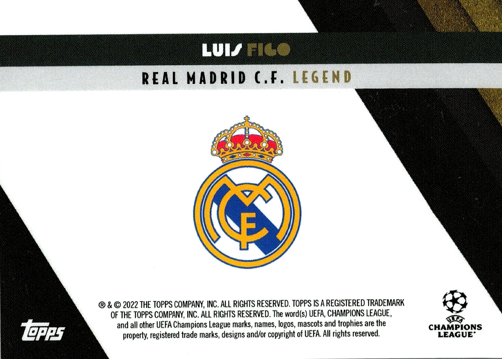 TOPPS DECO UEFA CHAMPIONS LEAGUE 2022/2023 - LUIS FIGO LEGEND
