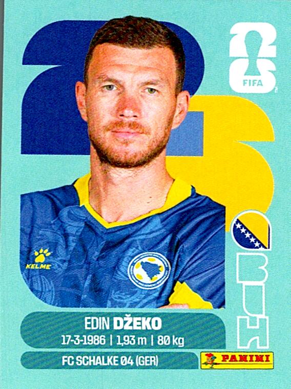 STICKERS FIFA WORLD CUP 2026 EDIN DZEKO NºBIH 18