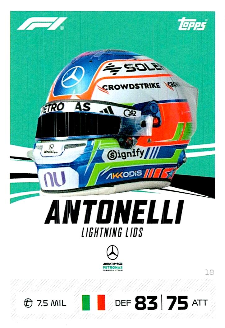 TURBO ATTAX FORMULA 1 2026 KIMI ANTONELLI Nº18
