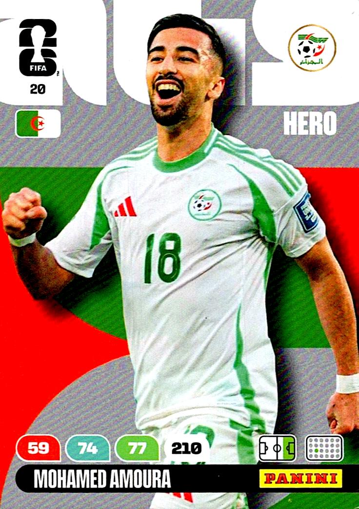 ADRENALYN WORLD CUP 2026 MOHYAMED AMOURA ALGERIA Nº20