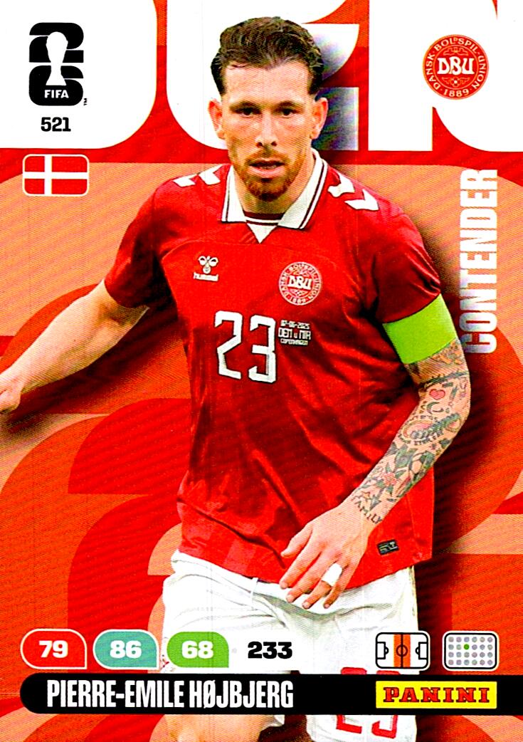 ADRENALYN WORLD CUP 2026 PIERRE-EMILE HOJBJERG DENMARK Nº521