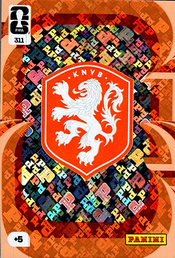ADRENALYN WORLD CUP 2026 ESCUDO NETHERLAND Nº311