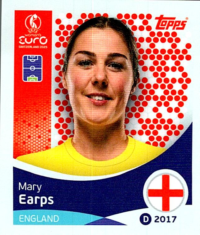 TOPPS WOMEN´S EURO SWITZERLAND 2025 MARY EARPS Nº255