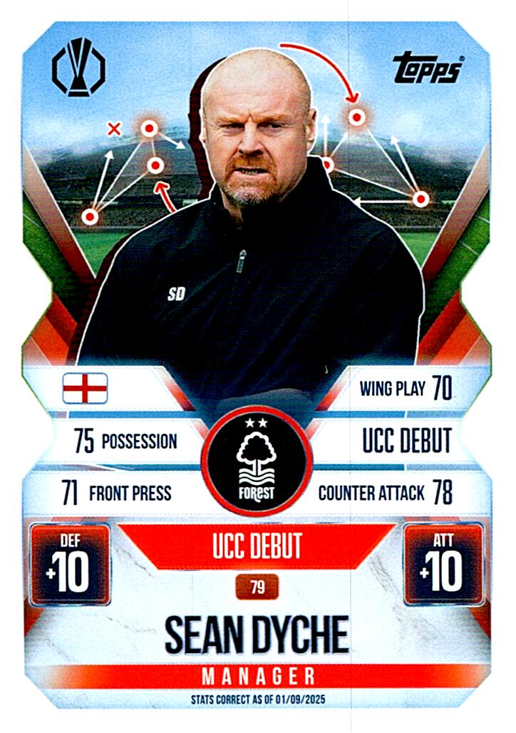 TOPPS MATCH ATTAX EXTRA 2025/26 SEAN DYCHE Nº79