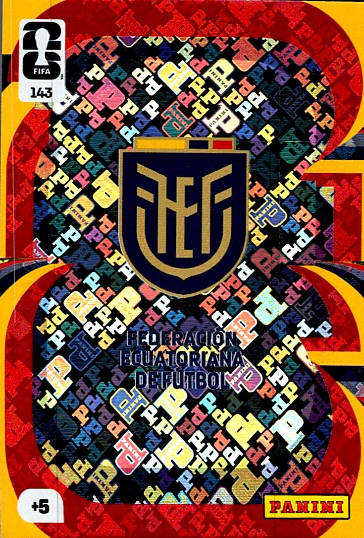 ADRENALYN WORLD CUP 2026 ESCUDO ECUADOR Nº143
